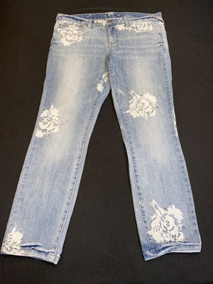 Blue Denim/Floral Magnolia-Skinny | eBay