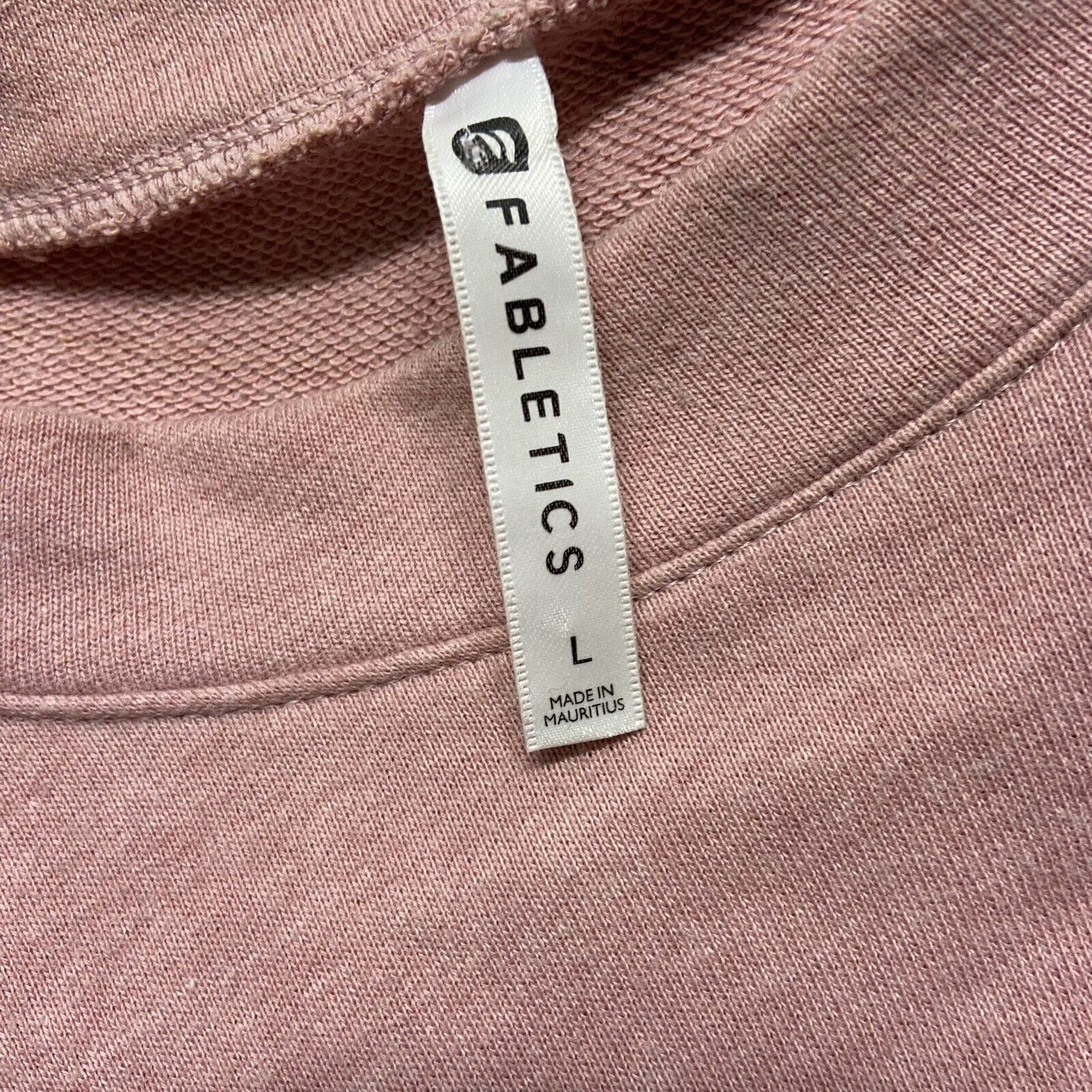 FABLETICS Mock Neck Pink Pullover Cropped Sweatsh… - image 7