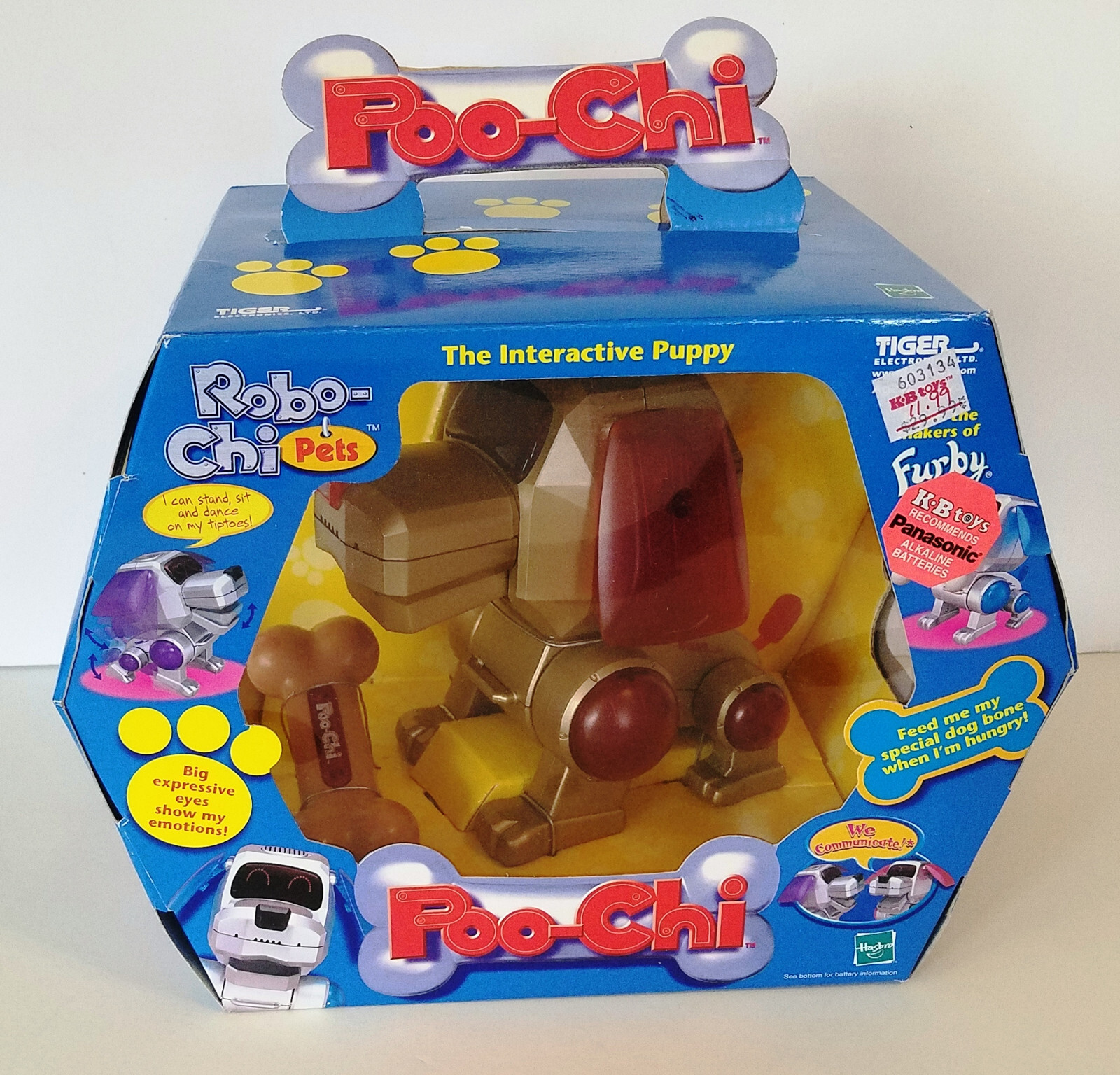 Vintage Poo-Chi The Interactive Puppy Tiger Electronics Hasbro Furby Makers NIB