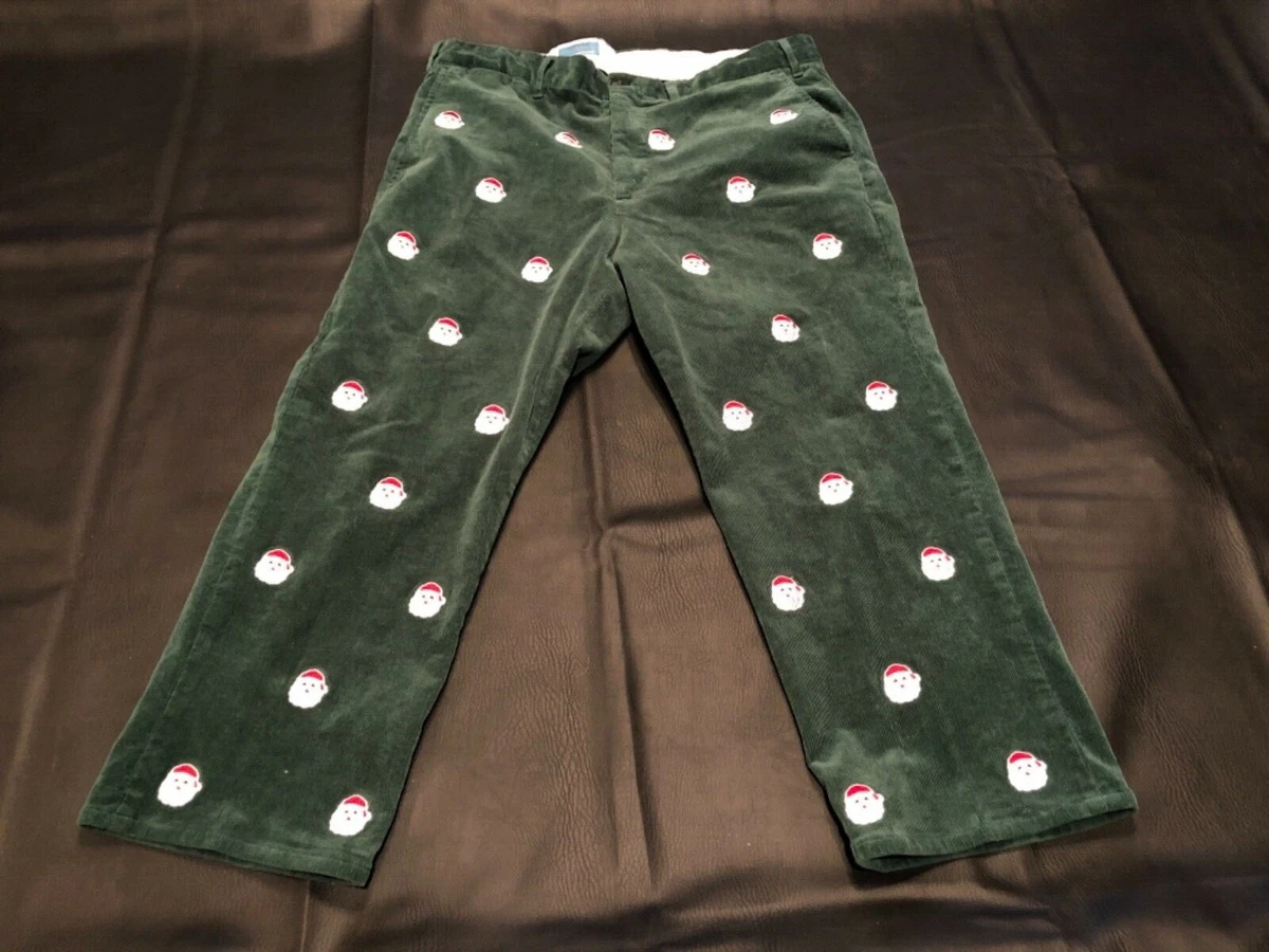 Mens embroidered holiday pants sale