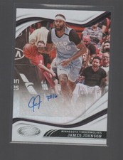 JAMES JOHNSON  2020-21 PANINI CERTIFIED SIGNATURES AUTO CARD #CS-JJN 