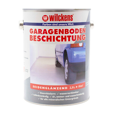 Wilckens Garagenbodenbeschichtung silbergrau Beton Boden 2,5 L (10,76 /1l)