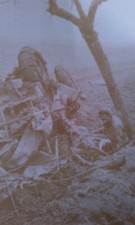 VINTAGE PHOTO;SOLDIER TRYING TO COMFORT A WOUNDED BUDDY ; FROM WW2; CIRCA 1943