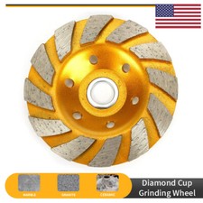 4" inch Diamond Segment Grinding Wheel Disc Grinder Cup Concrete Stone Cut New