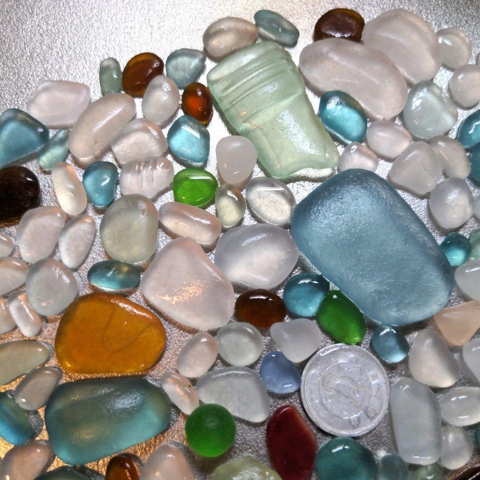 Genuine Sea Glass Mix Color Good Quality From Japan 19632 eBay