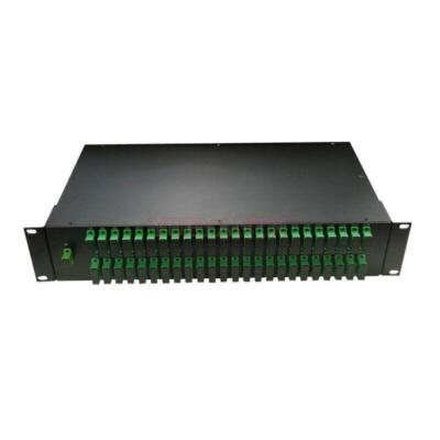 SC/APC 1X96 Singlemode 2U Rack mount Fiber Optic PLC Splitter Patch Panel Box