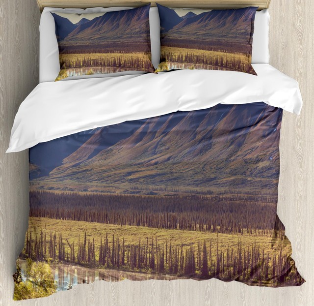 Alaska Duvet Cover Set Twin Queen King Sizes with Pillow Shams Bedding