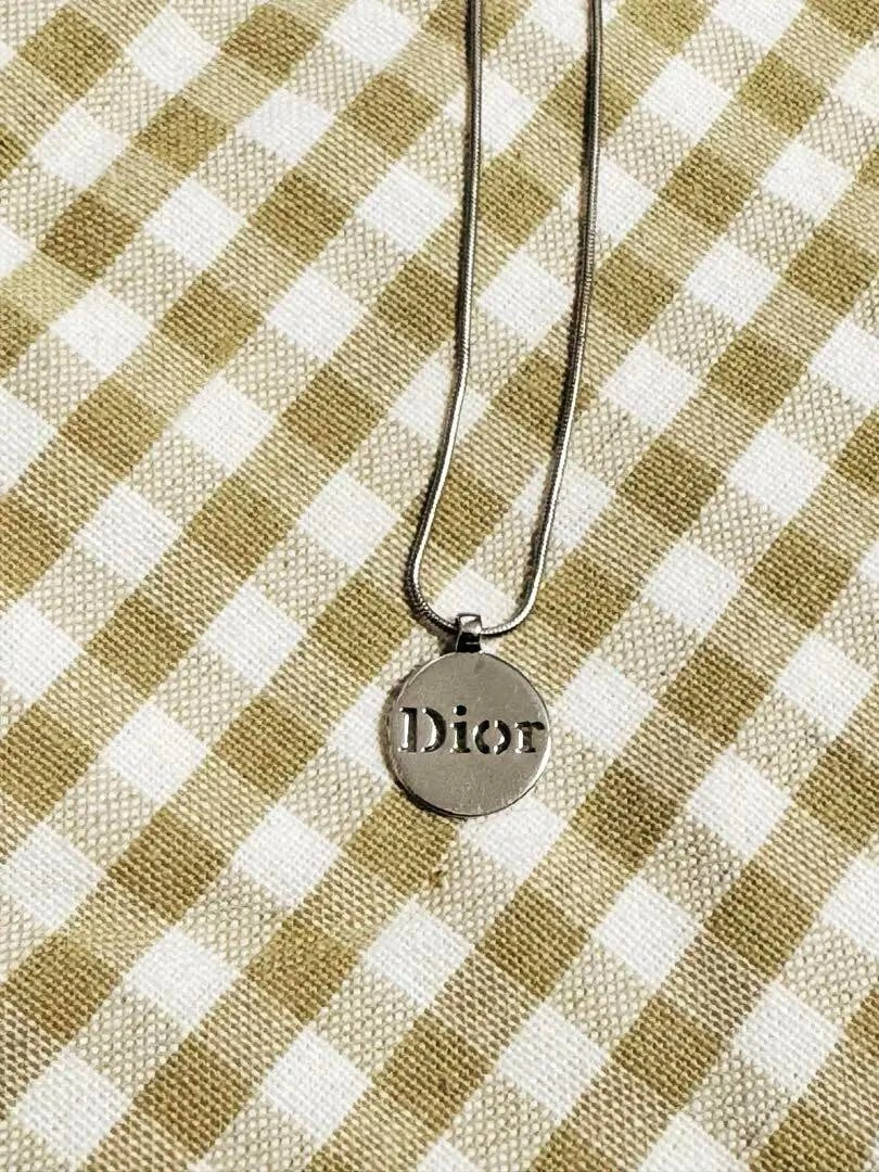 Collana Christian Dior Logo Argento Donna