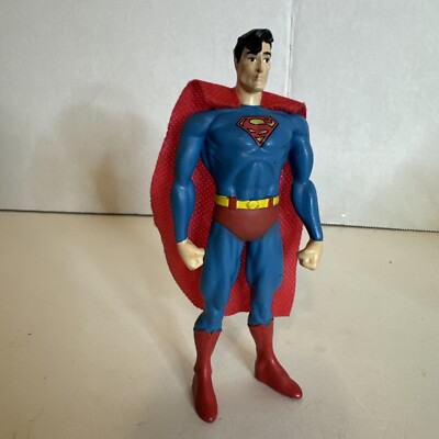 Superman TM & DC Comics Bendable Plastic Rubber Action Figure Used Fast Shipping