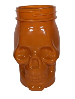 5 X DEAD MANS FINGERS RUM SKULL GLAS - ORANGE - NEU VERPACKT - KOSTENLOSER VERSAND