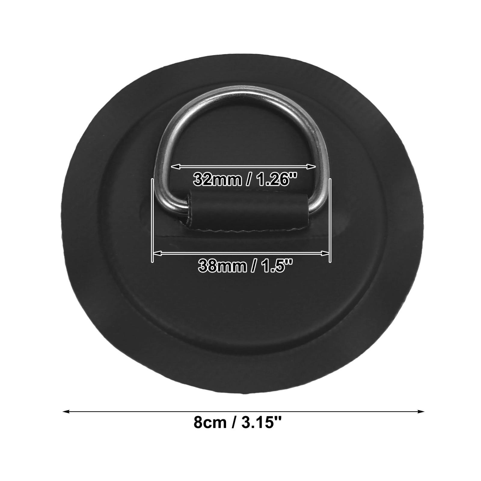 Plaque D-Ring EVGATSAUTO - Patch PVC 15cm Avec Anneau En Acier Inoxydable Pour Kayak, Bateau Gonflable, Planche De Surf