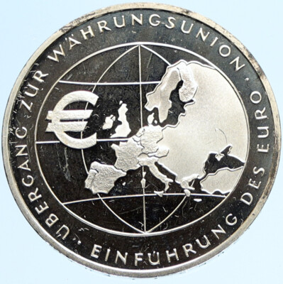 2002F GERMANY German INTRODUCTION OF THE EURO Proof Silver German