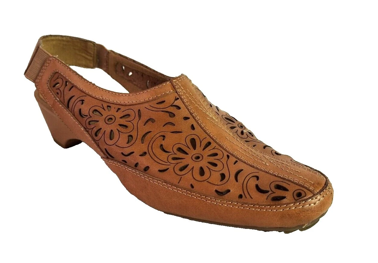 Tacones florales blancos de montaña para mujer