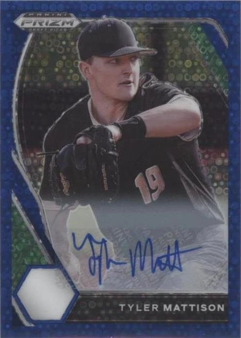 Blue Donut Circle Prizm Autographs