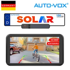 AUTO-VOX Solar3A Plus Kabellos Rückfahrkamera mit 5" 1080P Dual-Split Monitor DE