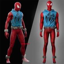 Scarlet Spider Spider-Man: Across the Spider-Verse Cosplay Custome Halloween New