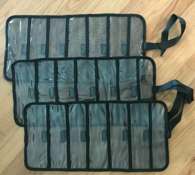 Lot of 5 Offshore Lure Bags Roll up Fishing Trolling 6 Pocket 2'' x 6'' 20''x7'' 