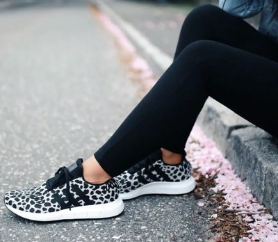 women's adidas swift run athletic shoe leopard