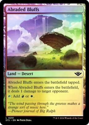 Abraded Bluffs (0251) - Outlaws of Thunder Junction - Common (Foil)