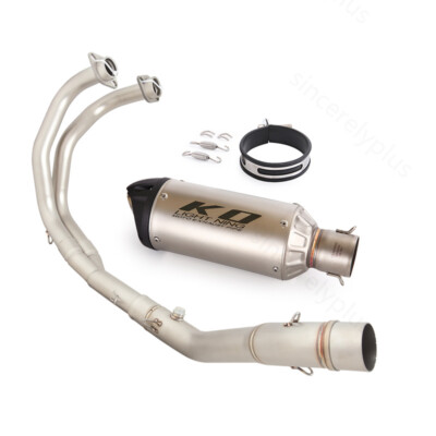 For Yamaha YZF R3 R25 MT03 MT25 Exhaust Header Link Pipe Mufflers Connect  Tips