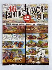 46 Painting Lessons In OIl 2 By Mona Hills Published By Walter T. Foster, Large