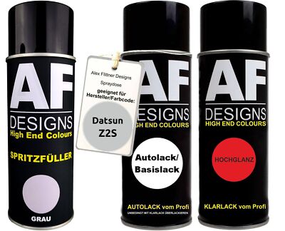 Für Datsun Z2S Silky Silver Metallic Spraydose Autolack Klarlack Spritzfüller Gr