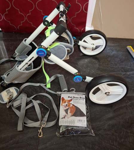 Adjustable Dog Wheelchair Pet Back Legs Assist SMALL Disabled Hind Legs Walking