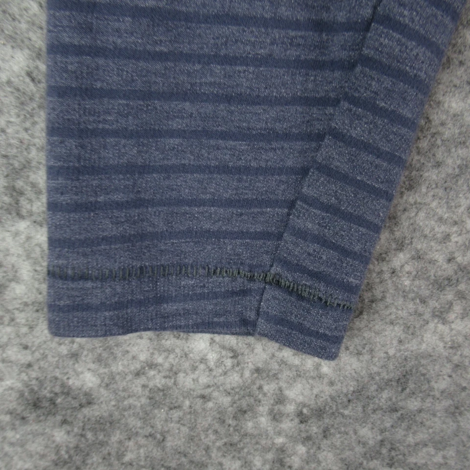 Camisa Forever 21 Para Hombre Grande Azul Manga Larga Cuello en V Rayas Pullover Informal Foto 3 de 4