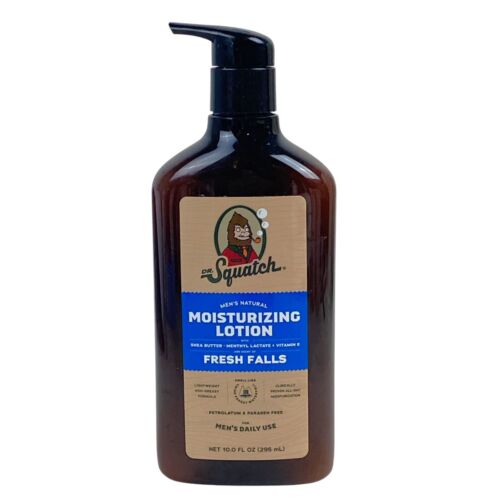 Dr. Squatch Fresh Falls natürliche feuchtigkeitsspendende Lotion Sheabutter für Herren 10 Oz.