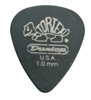 Dunlop Tortex Pitch Black Standard Guitar Pick Thickness 1.00mm Usa 1.00mm