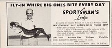1962 Print Ad Sportsman s Lodge Fly-In Fishing Camp Lac La Range,Sask Canada