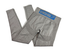 Gymshark Small High Rise Yoga Pants Leggings Heather Gray Stretchy Athleisure