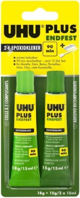 Epoxidkleber Zweikomponenten Transparent 30ml Starkkleber UHU Plus
