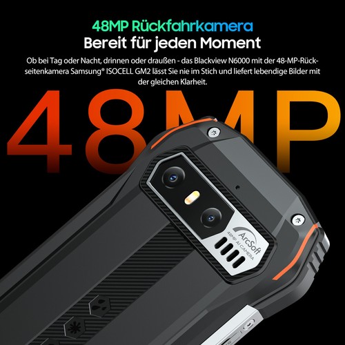 Smartphone Blackview N6000 Mini d'extérieur 4,3 pouces 8 Go + 256 Go 4 G téléphone portable Android 13 48 mégapixels - Photo 7/29