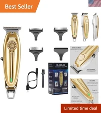 Precision Cordless T-Blade Hair & Beard Trimmer - Professional Grooming Kit