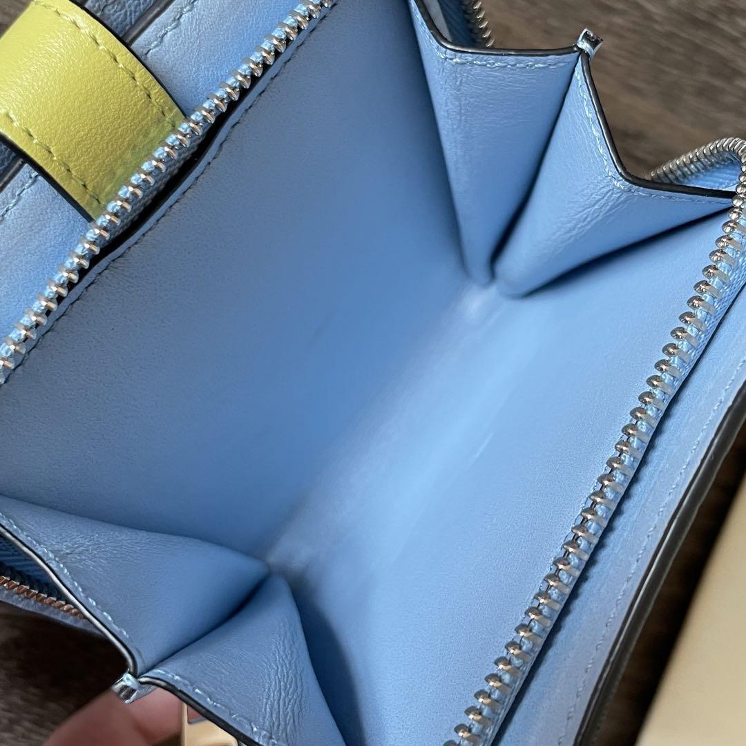 LOEWE Compact Zip Wallet Soft Grain Calf Direct from JAPAN