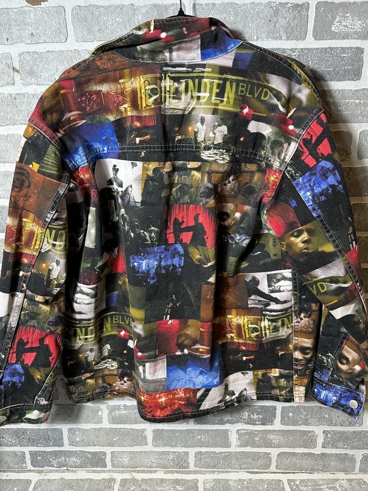 Supreme Nas and DMX collage denim コート Supreme Nas and DMX Collage Denim Chore Coat | Depop