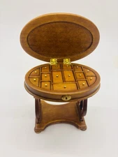 1:12 Dollhouse JBM Victorian Sewing Table Miniature All Compartments Open