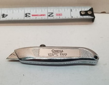 Vintage Omega Precision Utility Knife Folding Box Cutter Tool Made in USA EXC!