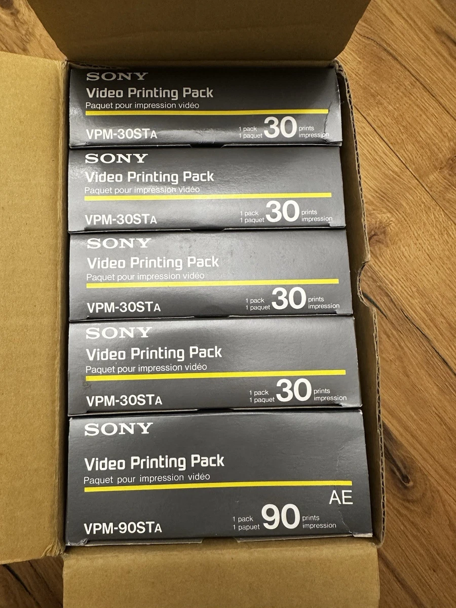 Caja 5 Pack Sony VPM-30STA Video Printing Pack Para CVP-G700 OVP