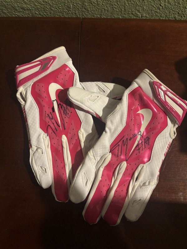 NFL Nike Vapor Jet 3.0 Gloves Player Worn Tanner McCray XL Seattle Seahawks
