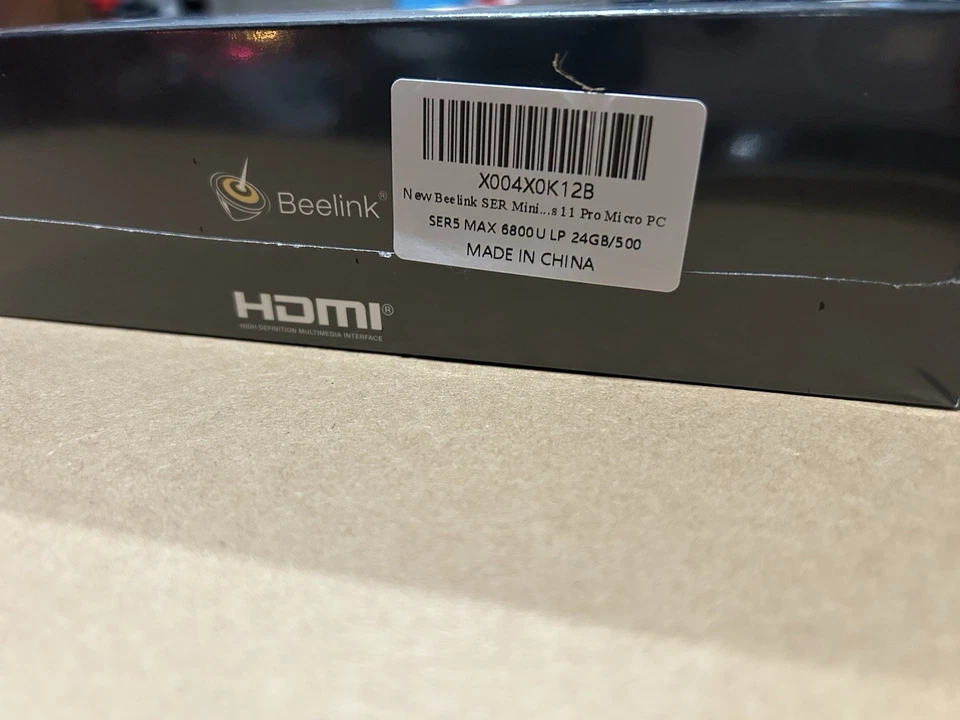 Beelink SER5 Max Mini PC, AMD Ryzen 7 6800U 24G LPDDR5 RAM 500GB - Image 4 of 4