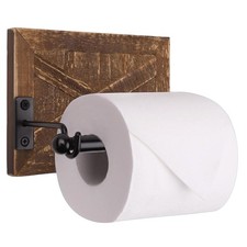 Rustic Farmhouse Toilet Paper Holder - Farmhouse Bathroom Country Decor - Rus...