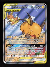 Raichu & Alolan Raichu GX - 221/236 - Pokemon Unified Minds Full Art Rare LP