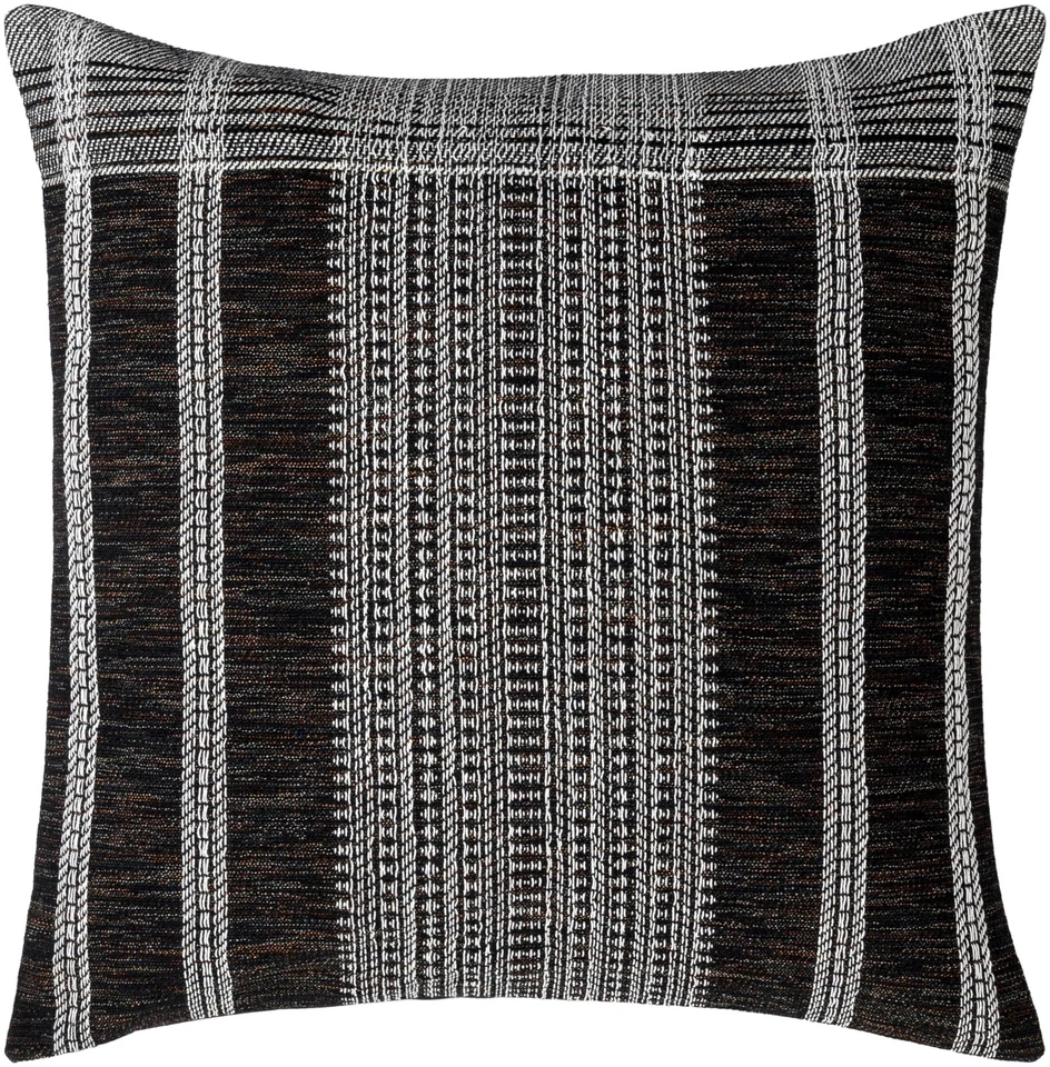 x Becki Owens Modern Myrna Accent Pillow Cover only, 18" L x 18" W, Black - Image 2 of 4