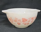 Vintage Pyrex #441 1/2 Pint Pink White Gooseberry Cinderella Mixing Bowl