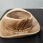 Vtg McCoy USA Pottery Cowboy Hat Planter Glazed Western Decor 8”,*RARE* Find!