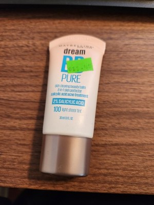 Maybelline Dream BB Pure Skin Clearing Beauty Balm 100 Light Sheer Tint SEALED