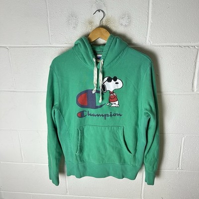 Champion Todd Snyder Hoodie Herren Large Green Peanuts Joe Cool Charlie Brown