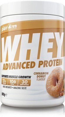 Per4m Whey Advanced Protein, 900 g Dose, Cinnamon Donut